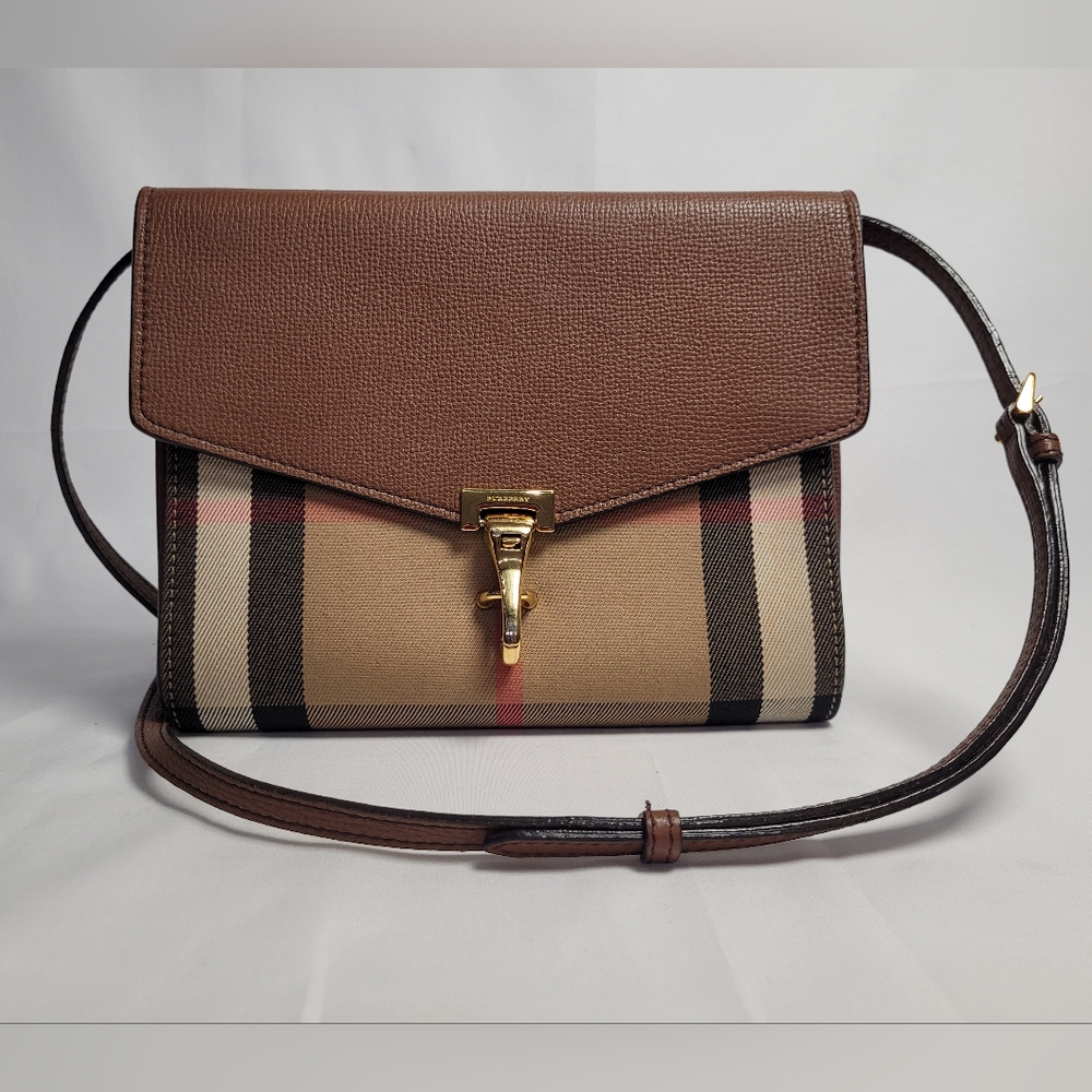 BURBERRY Crossbody Bag Macken House Check  In Prestige Condition Autenthic